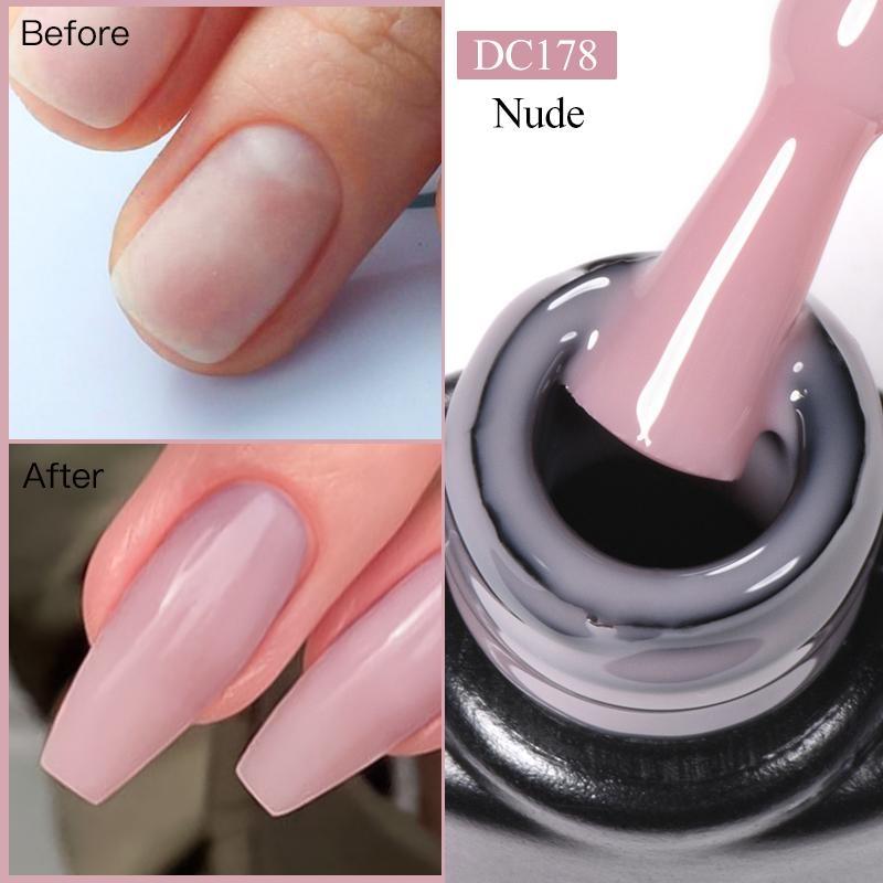 MTSSII 7 ml Quick Extension Gel Milky White Nude Pink Construct Hard Gel Semi Permanent UV LED Gel Quick Building Nail Art DC178