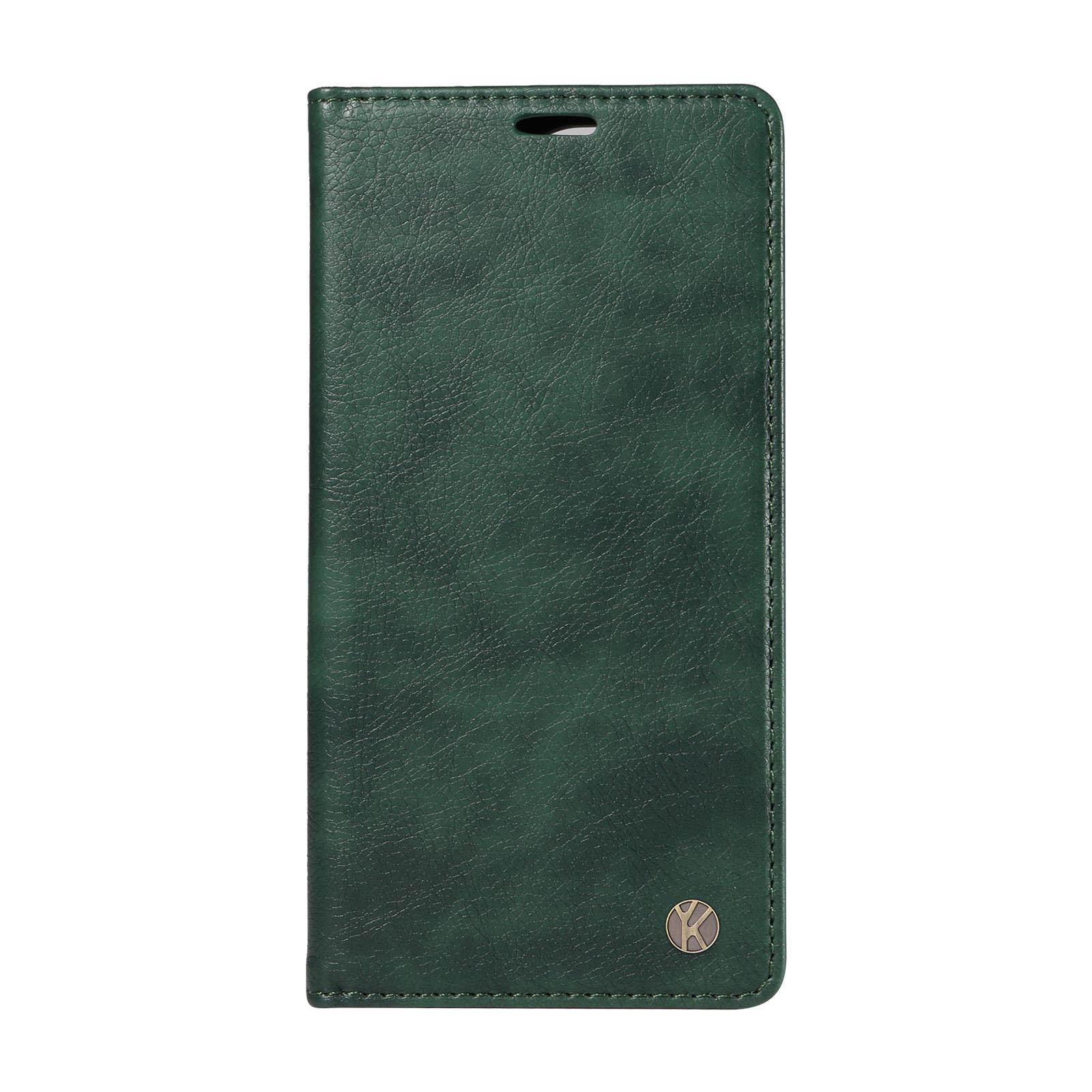 Leder mit Litschi-Muster PU-Leder Kartenfächer Brieftasche Handyhülle für iPhone XS,XR,XS Max,SE,iPhone 7,8,7Plus,11,11Pro,11Pro,12,13,14,15,16... iPhone 13 Mini grün