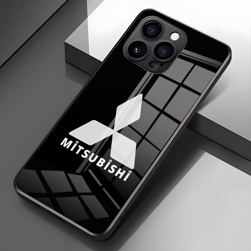 JDM B-B-MitsubishiES Handyhülle Für IPhone 17 Pro Max 16 15 14 Pro Max 13 11 X Xs Xr 8 7Plus Glasabdeckung iPhone 16 Plus