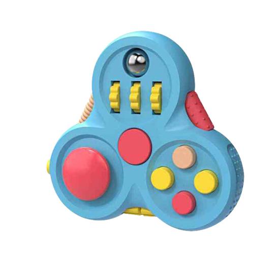 Fidget Pad Anti-Rutsch-Multifunktions-Kunststoff-Angstlinderung Fidget Controller-Spielzeug blau