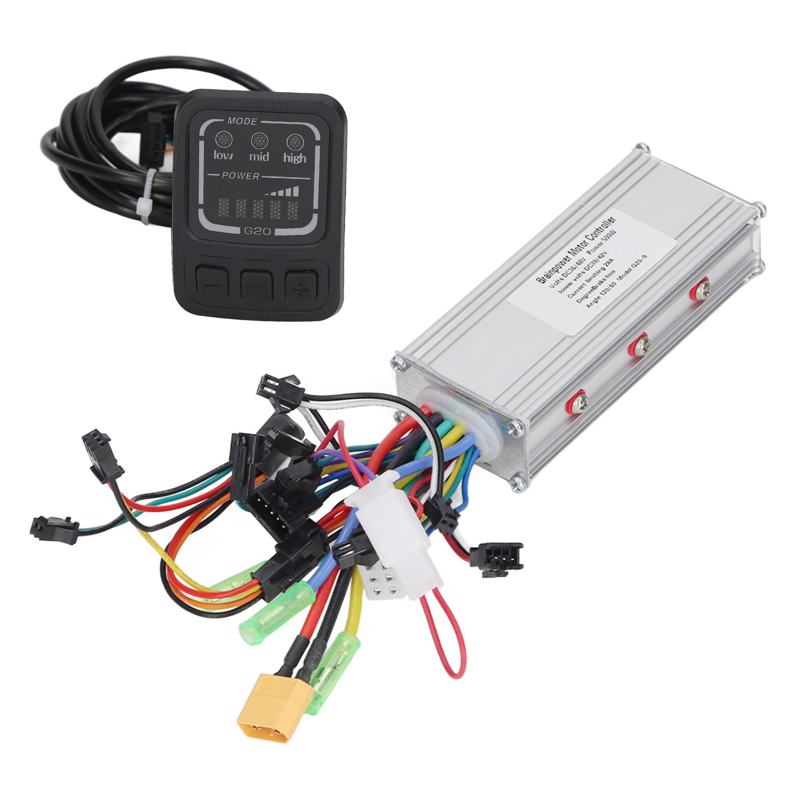 Elektrischer Fahrrad-Controller 36V 48V 500W Roller-Motor-Controller mit G20 Display Panel Set Kit