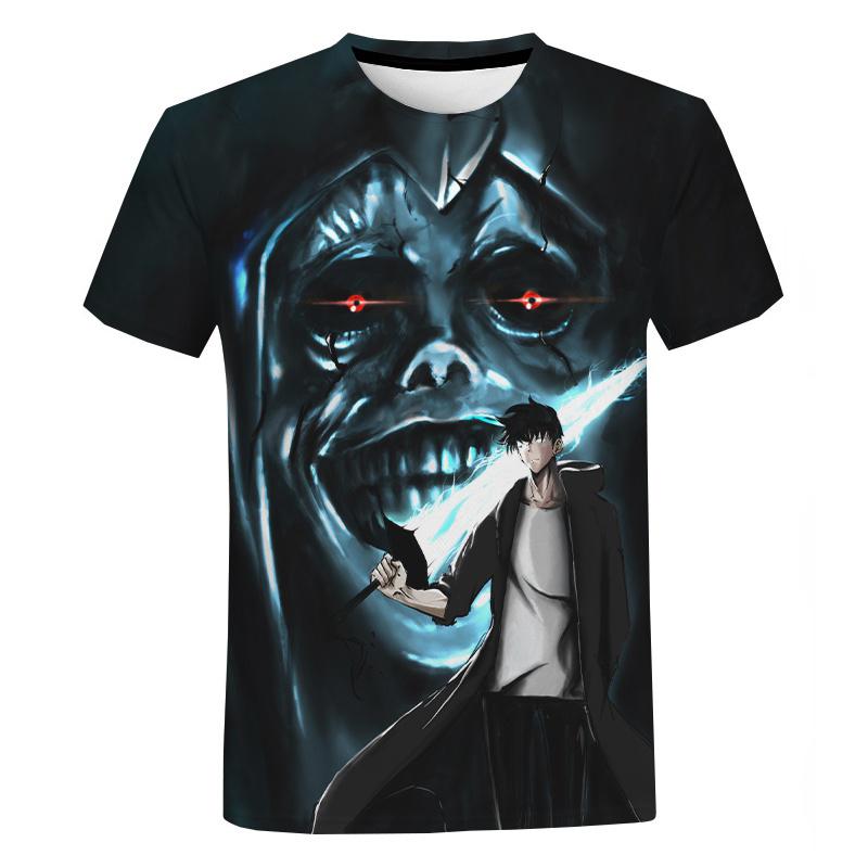 Anime Solo Nivellierung T Hemd Männer Frauen Sommer Mode 3D Gedruckt T-shirt Casual Harajuku Stil T-shirt Streetwear Übergroßen Tops XXXXL