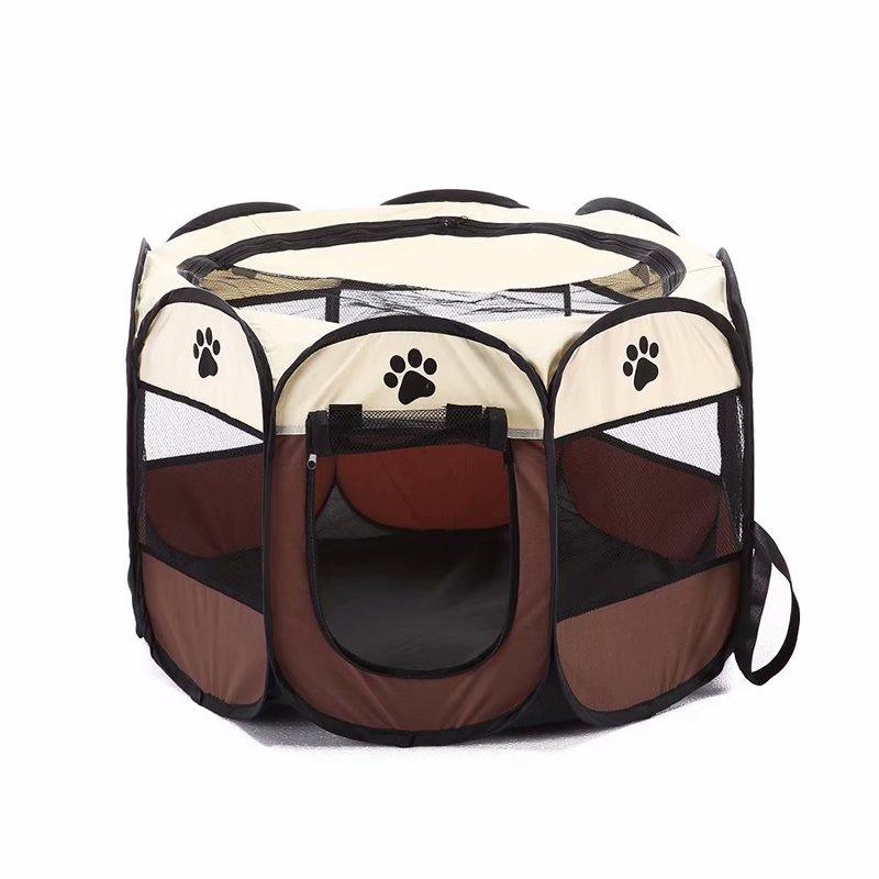 Haustier Hund Haustier Kreißsaal Käfig Haustier Häuser Haustier Bett Hund Häuser Falten Haustier Laufstall Hund Training Zaun Haustier Laufstall One Size braun