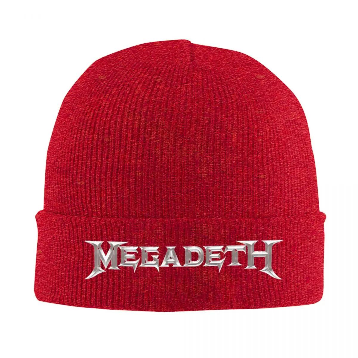 Megadeths Leuchtet im Dunkeln Gestrickte Mütze Beanie Herbst Winter Mützen Warme Acryl Modekappe Herren Damen One Size