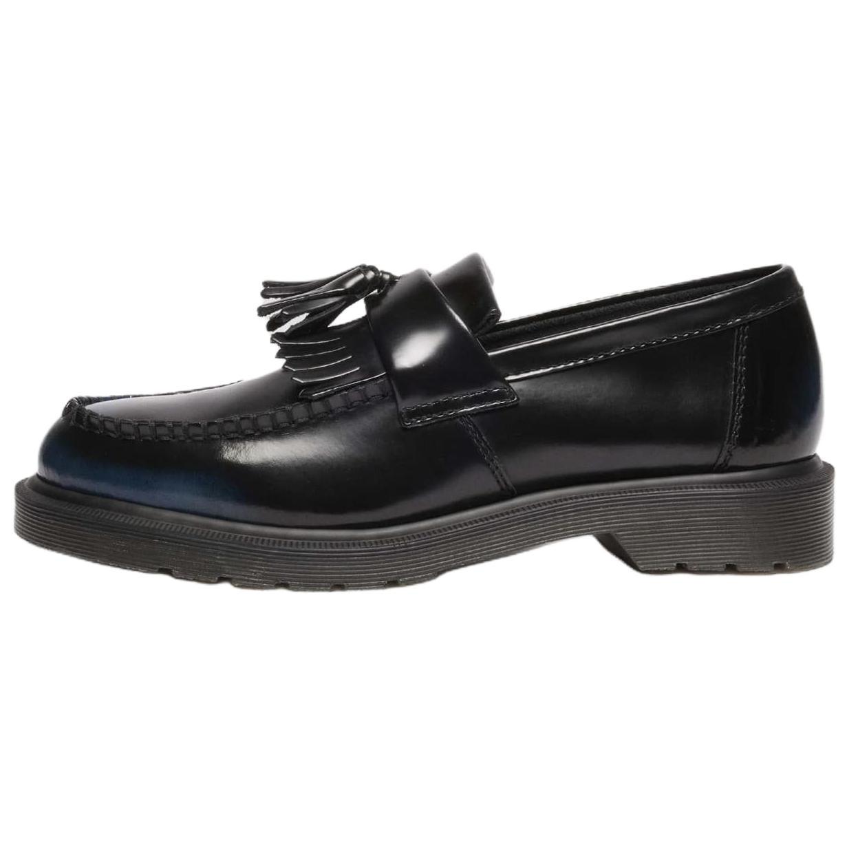 DR. Martens Adrian Leder Mode Bequeme Slipper 3cm Unisex Slipper Schwarz Blau 14573401 37 black