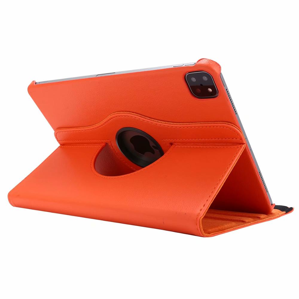 Für Apple Ipad Air 1 2 3 4 10,9 Pro 9,7 10,5 11 12,9 2015 2017 2018 2020 7. 8. 9. 10,2 2021 Fall Stand Leder Smart Cover air 1 air 2 cadmium orange