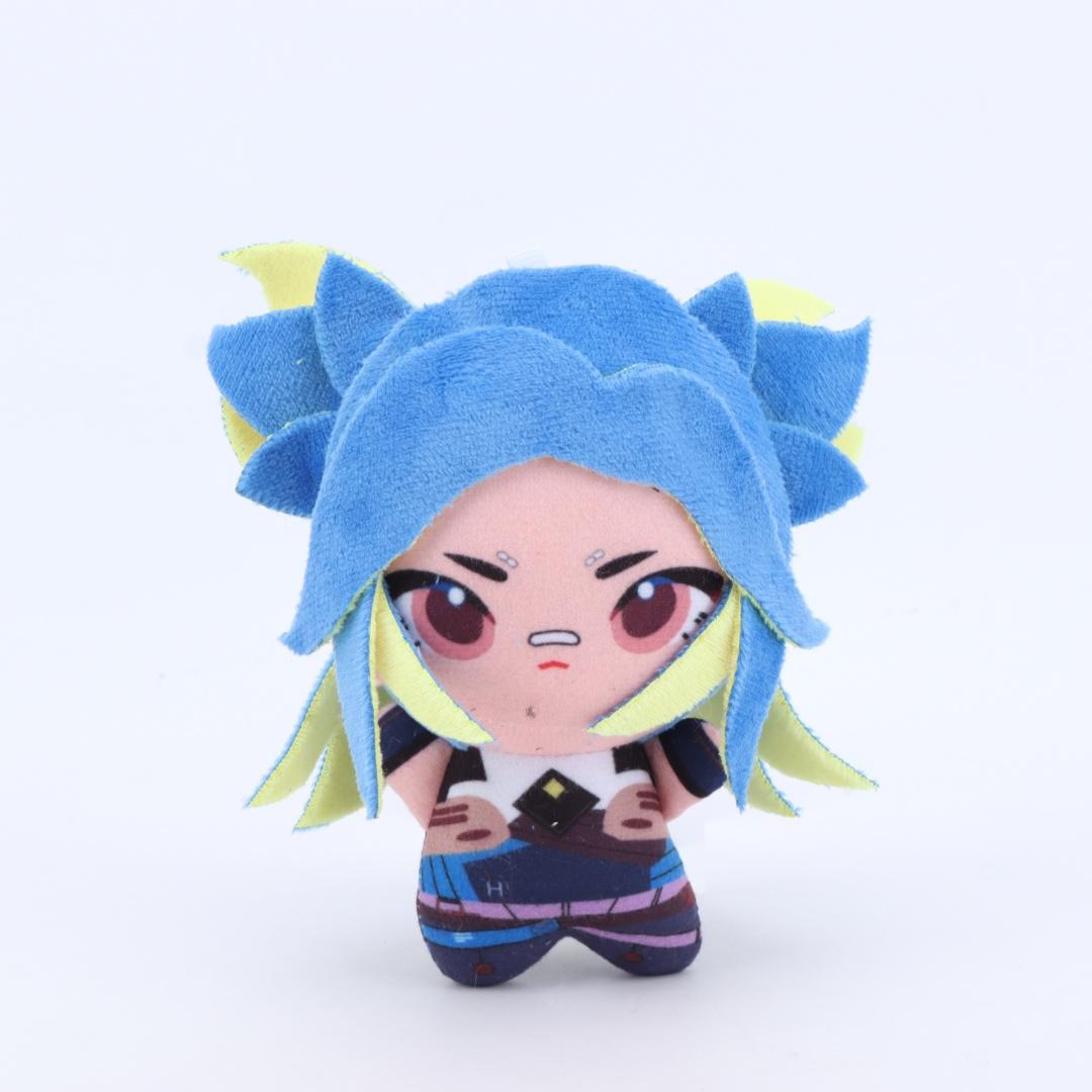 Süßes Spiel Valorant Plüschtier Cypher Clove Entzückend Neon Iso Skye Reyna Gekko Viper Sage Jett Omen Yoru Plüschtier Anhänger Puppe Geschenke 10cm gray