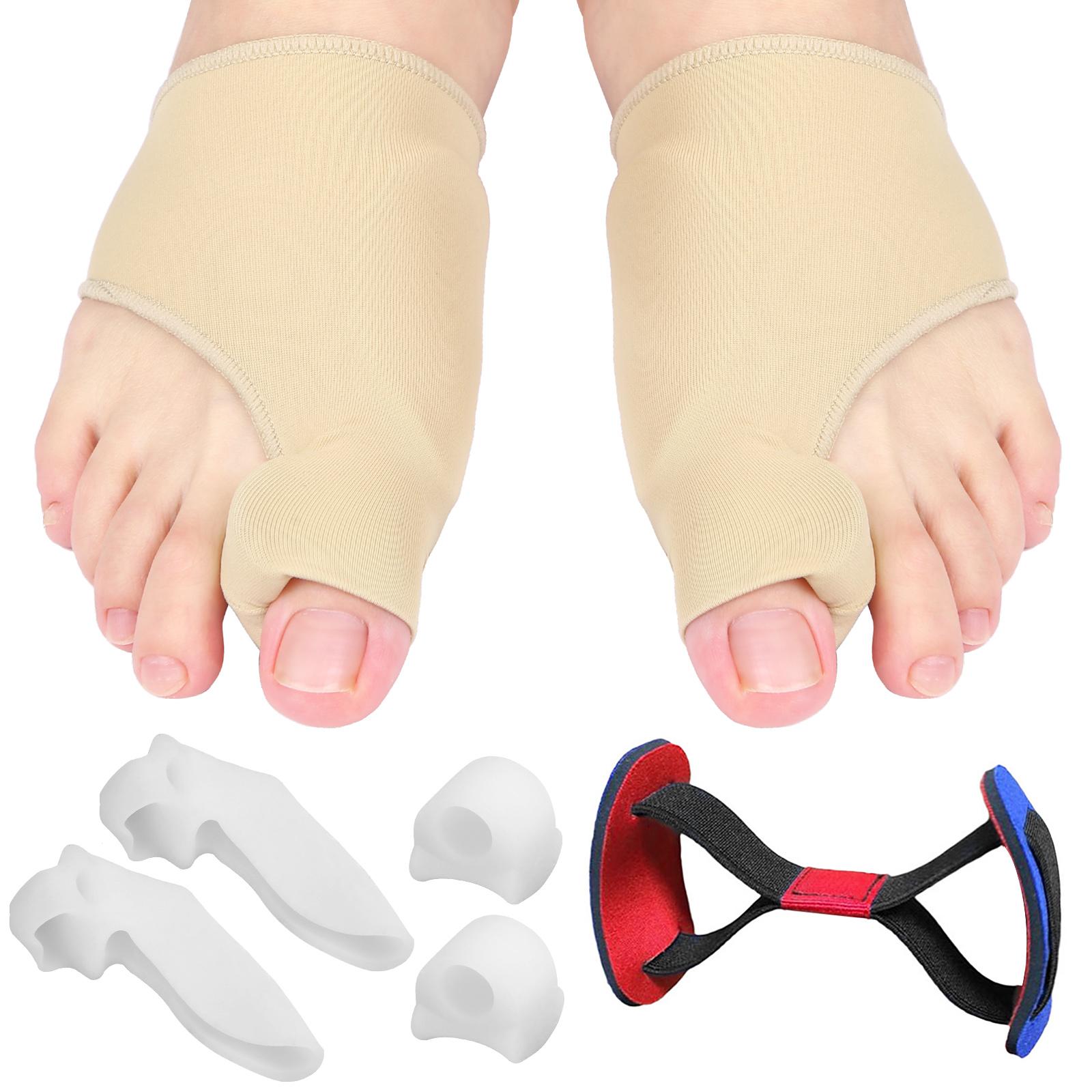 7-teiliges Bunion Corrector Set Bunion Relief Protector Sleeves Kit Zehenspreizer Abstandshalter Glätteisen 7pcs