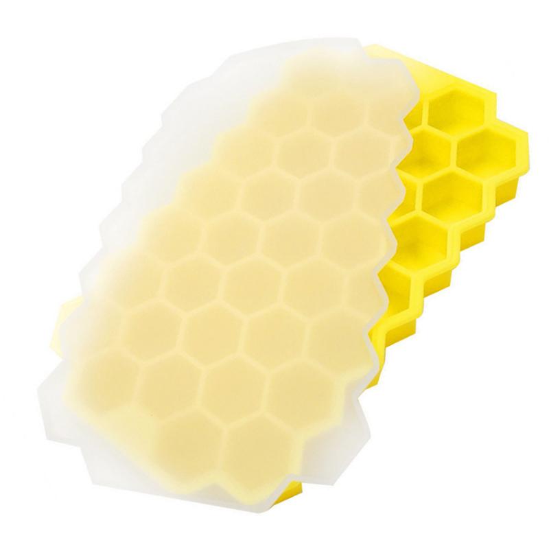 37 Gitter Silikon Fleischbällchen Maker Reisbällchen Maker Shaker Fleischbällchen Form Fischbällchen Rindfleischbällchen Form Fleischwerkzeuge Küchenzubehör gelb