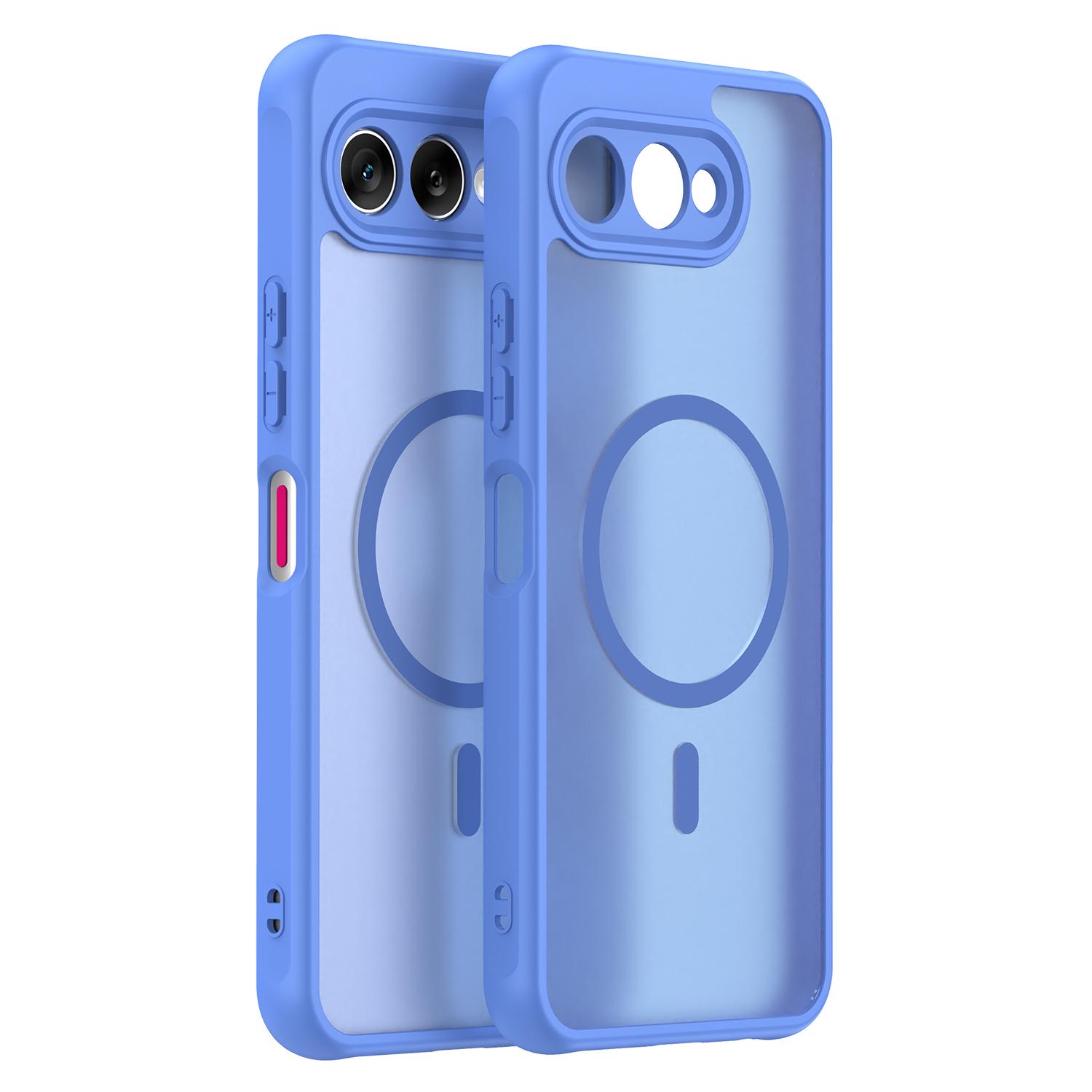 T-Mobile REVVL 8/T Phone 3 Handyhülle, Magnetische stoßfeste Handyhülle, Hybrid-Bumper-Abdeckung für T-Mobile REVVL 8/T Phone 3 hellblaue