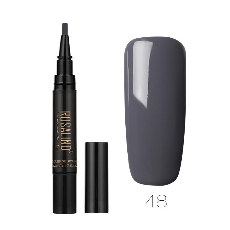 ROSALIND Nagellack-Gel-Nagellackstift, Nagelpinselstift, Gel-Nagelstift, einfach aufzutragender Gel-Nagellackstift für Nagelkunst-Design