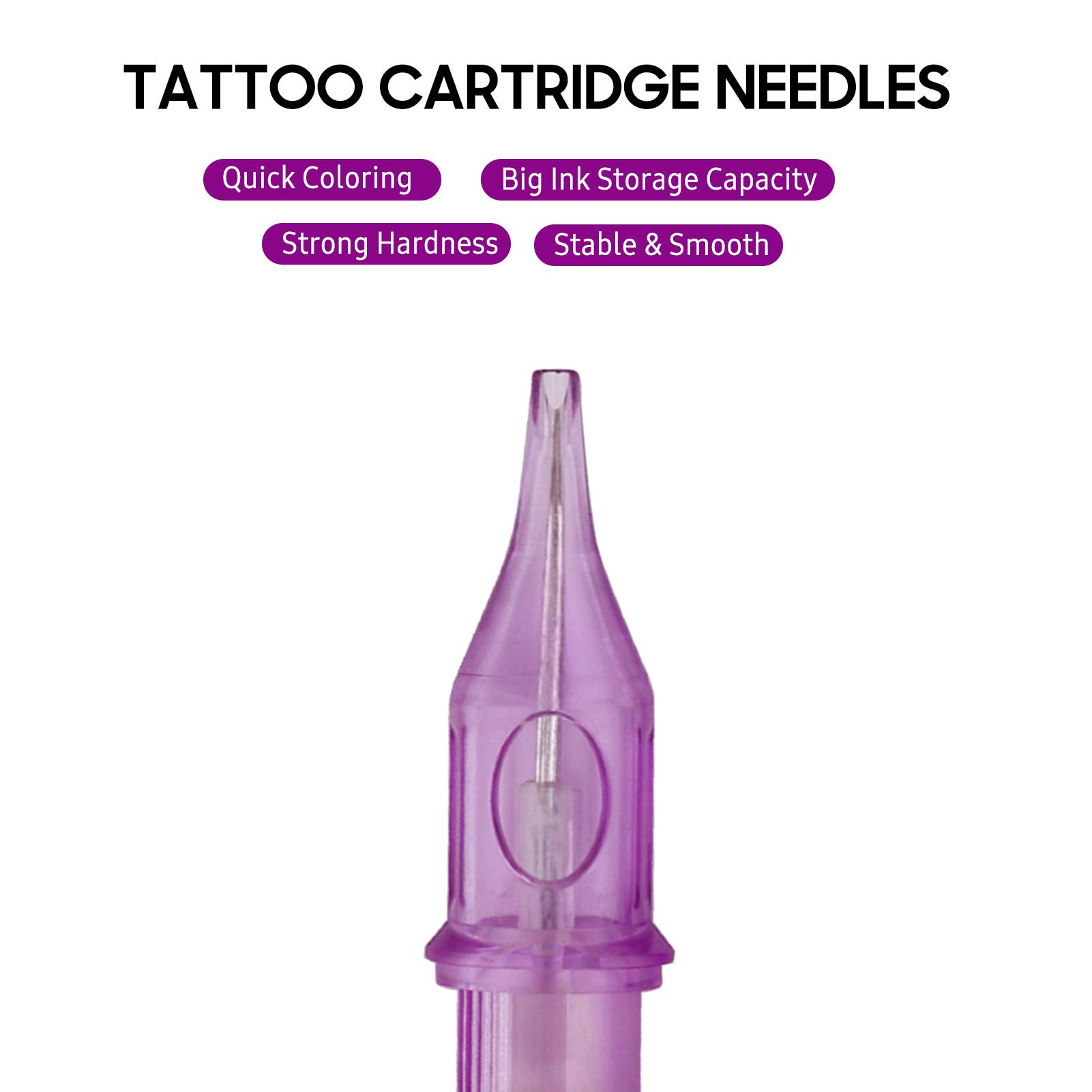 10 Stück 9RM Tattoo-Kartuschennadeln Röhrchen Hand Poke Sterilisierte Nadel Zubehör Kit Set Tattoo 3RL