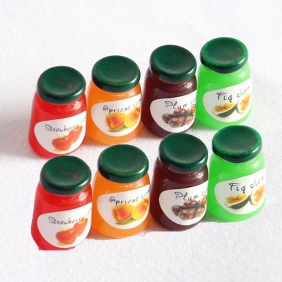 4 Stücke Puppenhaus Miniatur Simulation Mini Marmelade Essen Spielen Szene Ornamente Dekor 8pcs