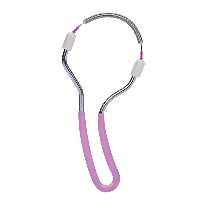 Gesichtshaarentferner, feines Haar, fetales Haar, Feder, Gesichtshaar-Epilierer, Haarentferner, Gesichts-Twister, Gesichtshaarentfernungswerkzeug rosa