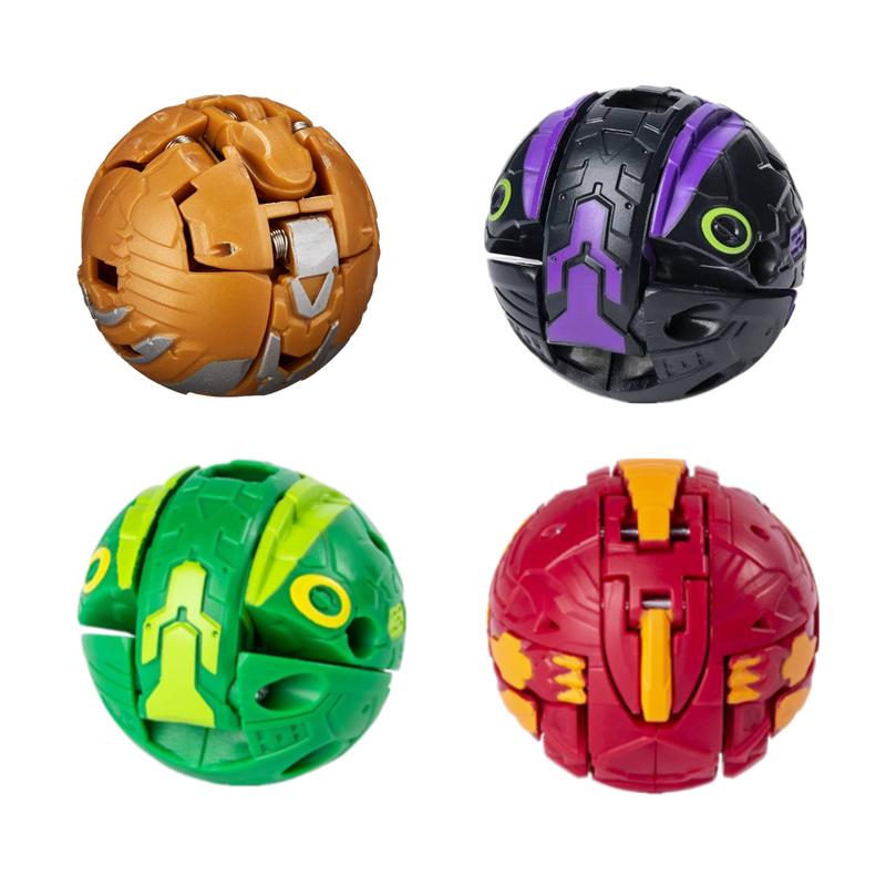 Kinderspielzeug Burst Metal Fusion mit Monster Ball Gyro Atletiek Speelgoed Deformation Animal Instant Deformation 4 pcs