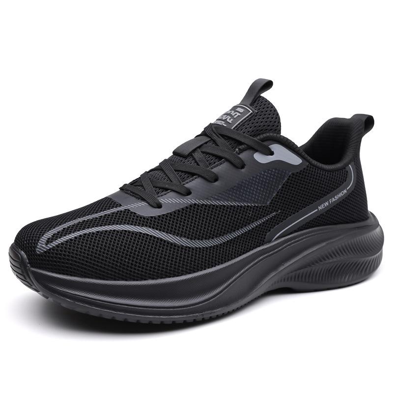 Große Größe Heiße Atmungsaktive Laufschuhe Mesh Freizeitsneaker Atmungsaktive Herrenschuhe Paar Flyknit Leichte Laufschuhe 45