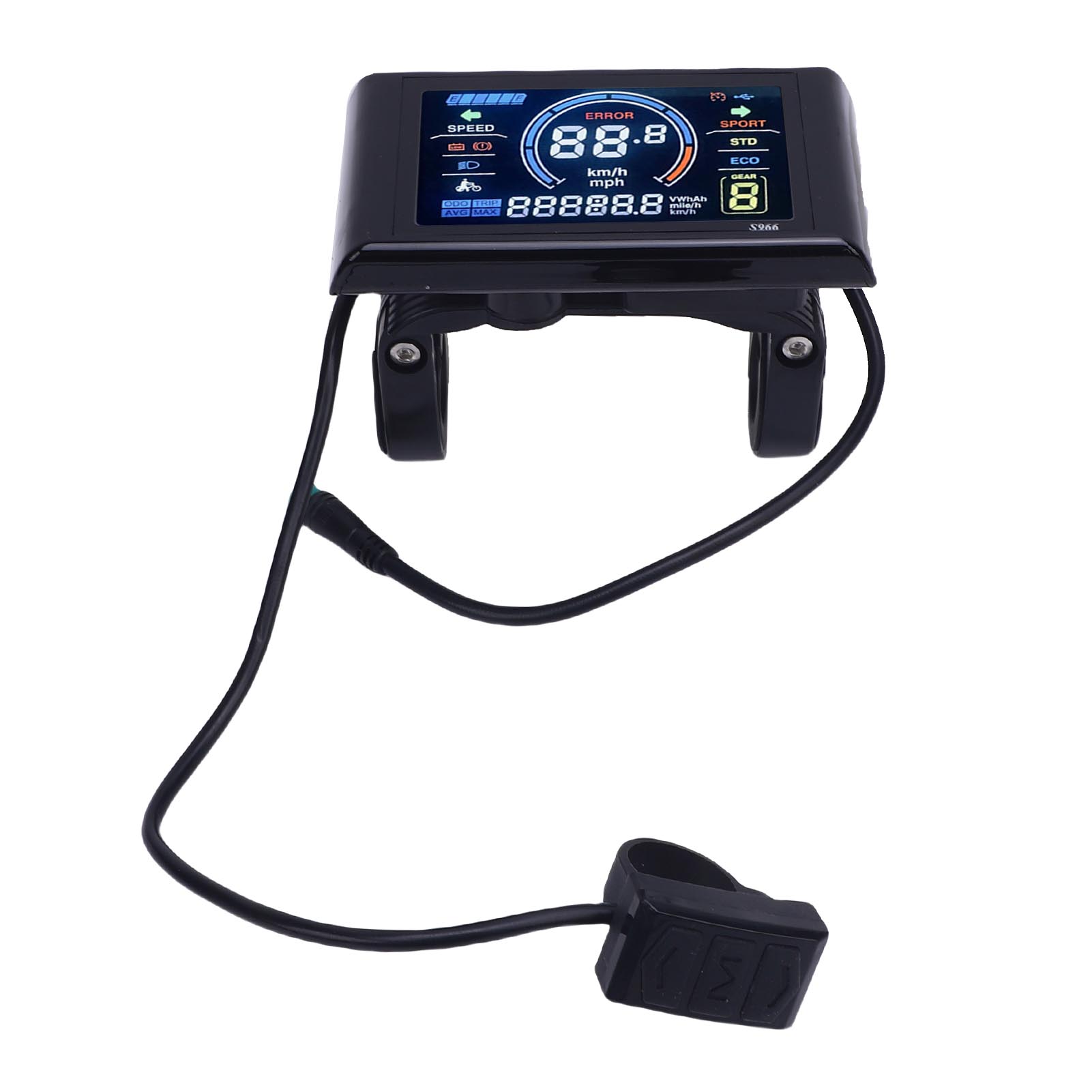 E-Bike LCD-Display mit NFC-Funktion Wasserdichter Stecker Hochauflösendes LCD-Display