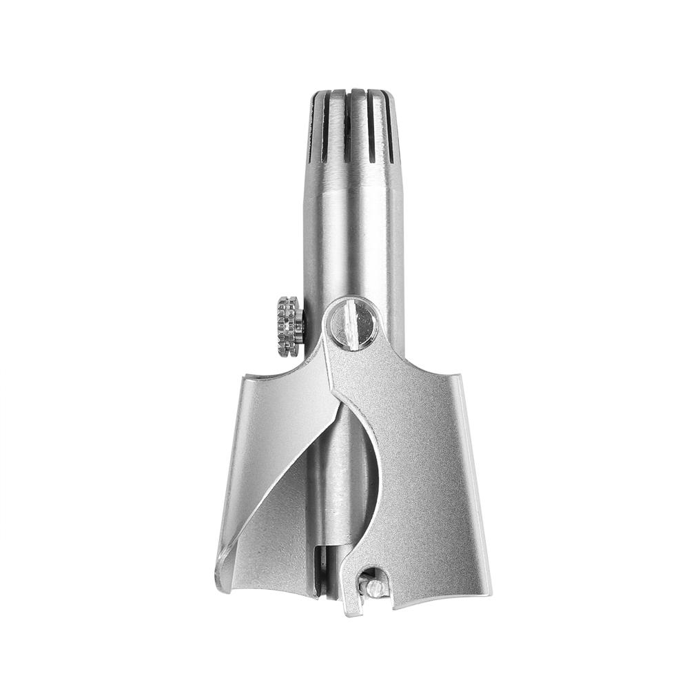 Männer Nasenhaarschneider Edelstahl Nasenhaarentferner Manuelle Trim Nase Ohr Vibrissa Schere Waschbar Trimmer Rasierer Rasierer Frauen 1PCS silber