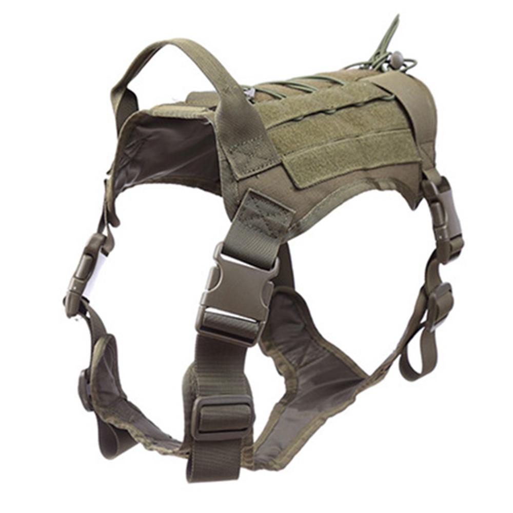 Hundereisen, Camping, Wandern, Nylon-Rucksack, Geschirr-Rucksack für große Hunde L grün