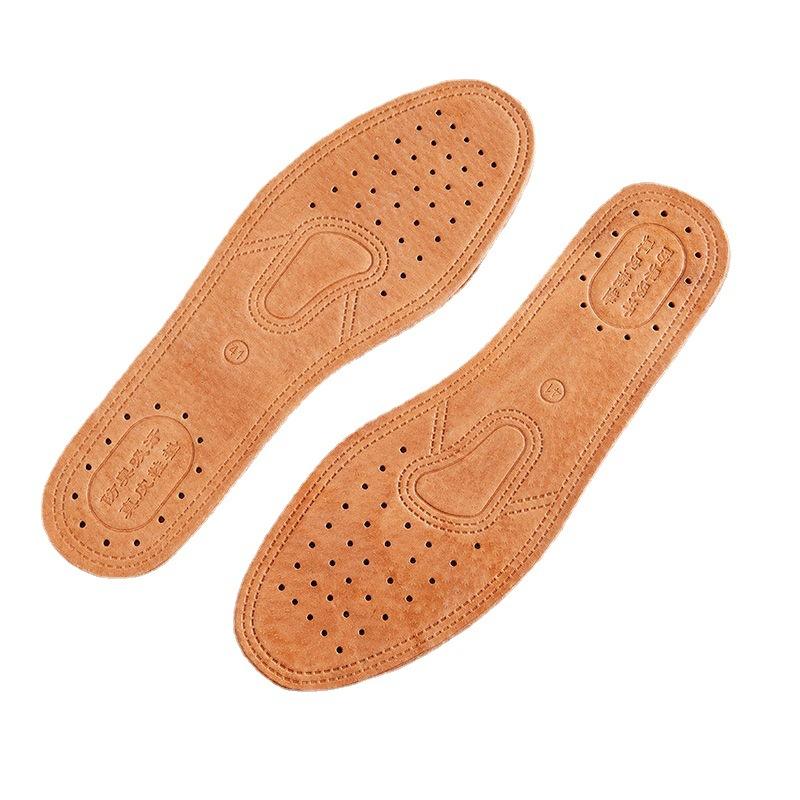 1 paar Leder Business Einlegesohle Füße Atmungsaktive Schweiß Absorption Schuhe Einlegesohlen Für Fuß Männer Frauen Leder Einlegesohlen 43
