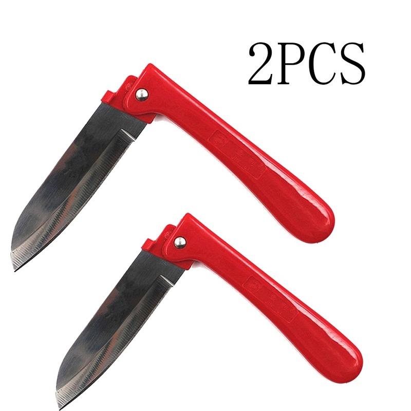 Obstmesser, faltbares Taschenmesser, Küchenmesser aus Edelstahl, Gemüse- und Obstmesser mit Ebenholzgriff, Küchenzubehör 2pcs