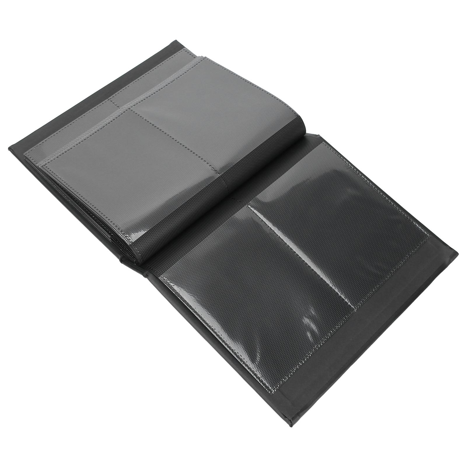 Strapazierfähige Nagelfolien Sammelalben Aufbewahrungsbuch für Nagelsticker DIY Nailart Stickerhalter Weiß schwarz