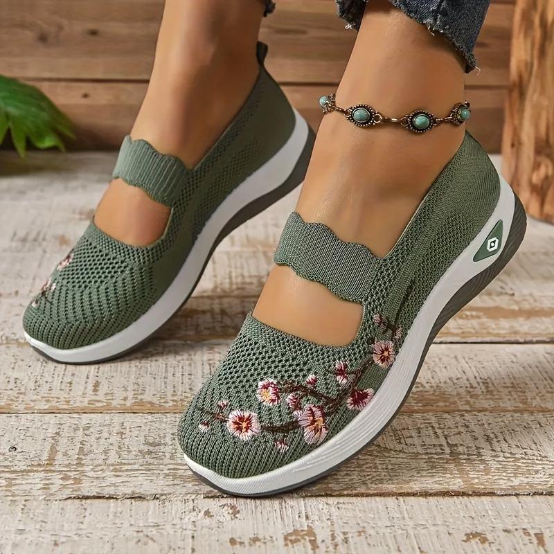 Neuer Damen Sommer atmungsaktiver Sneaker, flache Schuhe, leichte weiche Sohle, bequeme Schuhe, als intimes Geschenk für Mama, Damenschuhe, Damenschuhe 40 grün