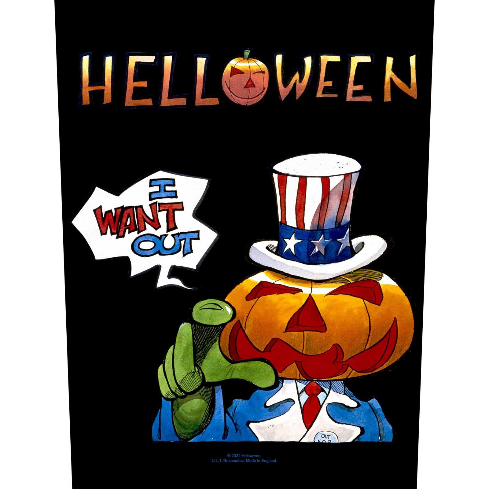 Helloween I Want Out Patch One Size schwarz