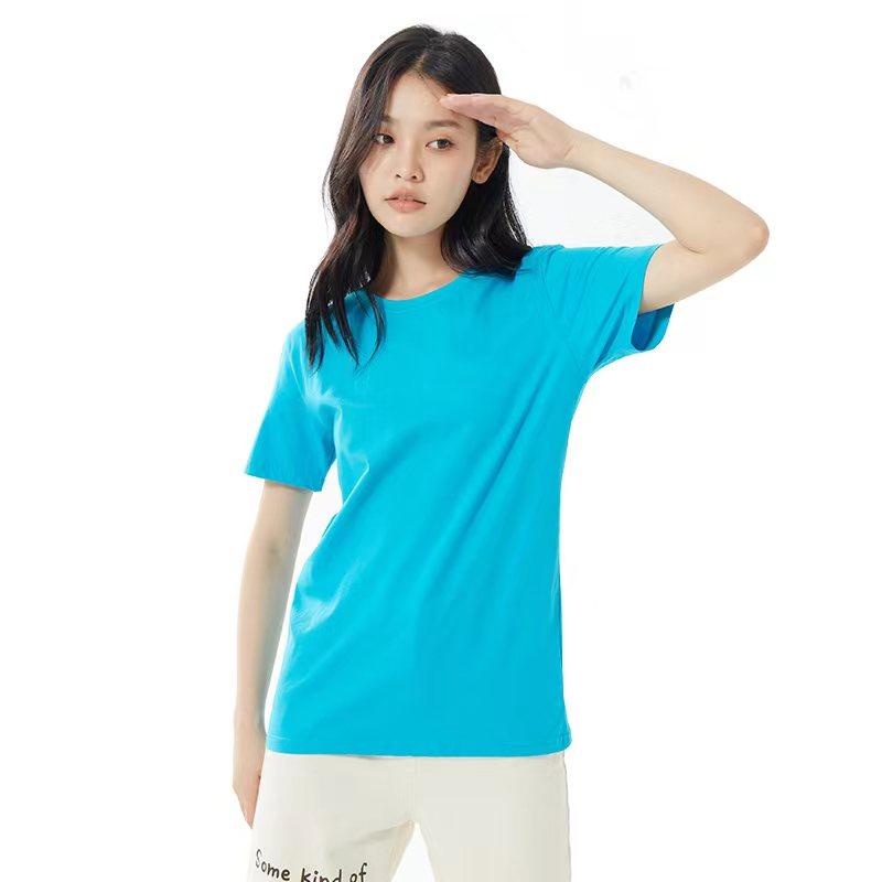 ZIRUNKING 2021 Sommer Unisex T Shirts Tops Tees Solide Weiß/Schwarz 100% Baumwolle Kurzarm Streetwear Oansatz T-shirts B-W200 M