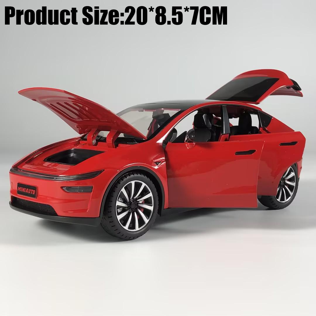 1:24 Model Y Facelift Off Road SUV Legierung Metall Druckguss Modellauto Sound & Licht Rückzieher Kinderspielzeug Sammlerstücke Geburtstagsgeschenk black
