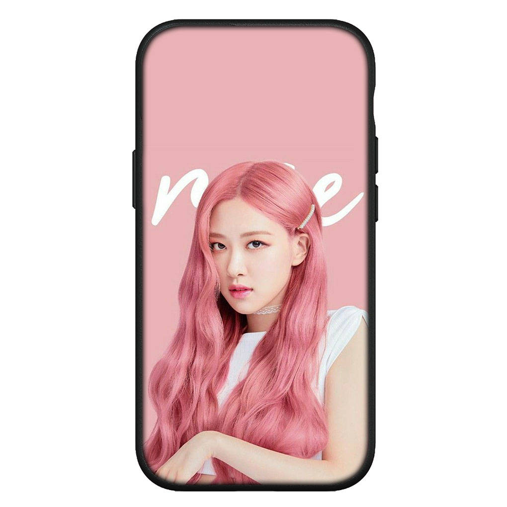 Hülle für iPhone 15 14 Xiaomi Redmi Note 13 12 11 Pro Max X 8 7 9 XR Samsung Galaxy S24 S23 A05 OPPO A15 Huawei Rose Jennie Schwarz Pink Lisa Jisoo Hülle for Huawei P30 Lite terra