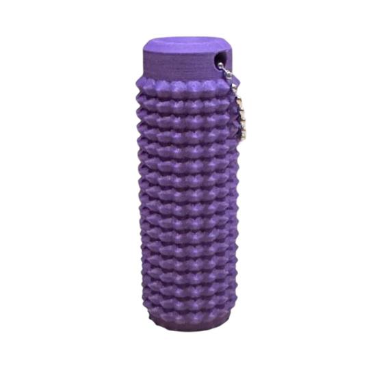 Stacheliger Grippie Stim Schlüsselanhänger Taschen-Mini Beruhigendes Fidget-Spielzeug Stachelig Hart Massage violett