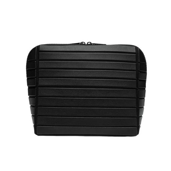 Paralleler Reise-Kosmetiktaschen-Koffer Wasserdicht mit herausnehmbarem Trenner Kosmetik-Organizer Klappbarer Kosmetikbehälter für Hautpflege-Toilettenartikel Small schwarz