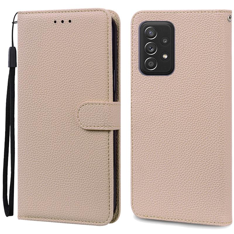 A52 A52S Fall Für Samsung Galaxy A52 Fall Leder Brieftasche Flip Fall Für Samsung Galaxy A52s Fall 5G Schutzhülle fundas Samsung A52S 5G beige