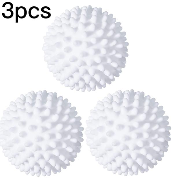 1/2/3 stücke Magische Wäsche Ball Wiederverwendbare PVC Feste Reinigung Ball Haushalts Reinigung Waschmaschine Kleidung Weichspüler Reinigung Werkzeuge 3PCS weiß