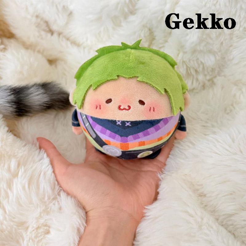 Süße 10cm Runde Kugel Eiform Cosplay Anime Valorant Spiel Omen / Gekko Und Clove Plüschtiere Schlüsselanhänger Tasche Anhänger Plüschtier Puppe About 10cm