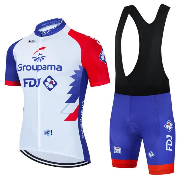 Radfahren Kleidung Herren Sets Sommer 2023 FDJ MTB Kleidung Mann Jersey Set männer Bluse Gel Shorts Uniform Outfit Hosen kostüm Bike L khaki