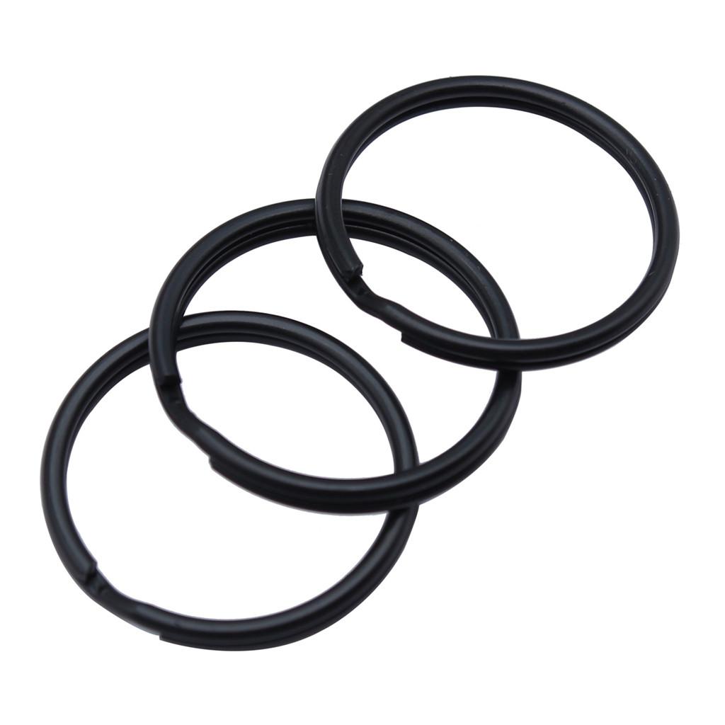 30mm Schlüsselanhänger 4 Größen 6 Farben Zubehör Teile Mädchen Schmuck Kawaii Zubehör A11-10pcs-1.2x20mm-Matte Black