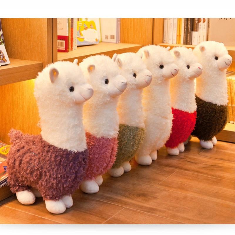 1 Stück Alpaka-Plüschtiere, niedliche Tiere, Puppe, weiche Baumwolle, Plüschtiere, Kindergeburtstag, Weihnachtsgeschenk 28 cm violett