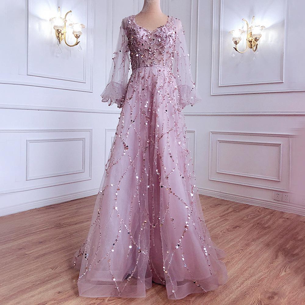 Goldverziertes Abendkleid Sexy Lady Königin Langes Kleid Schwere Verarbeitung Damen M
