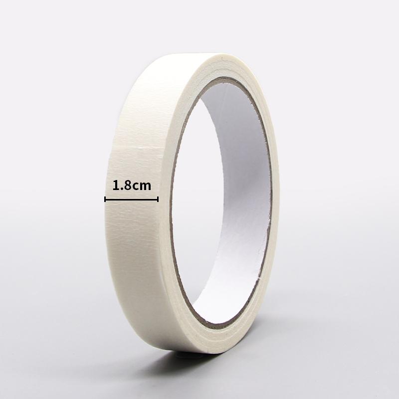 12/18/24/50 mm Abdeckband, weißes einseitiges Klebeband, selbstklebendes Krepppapier für Ölgemälde, Skizzen, Zeichenbedarf 18mm