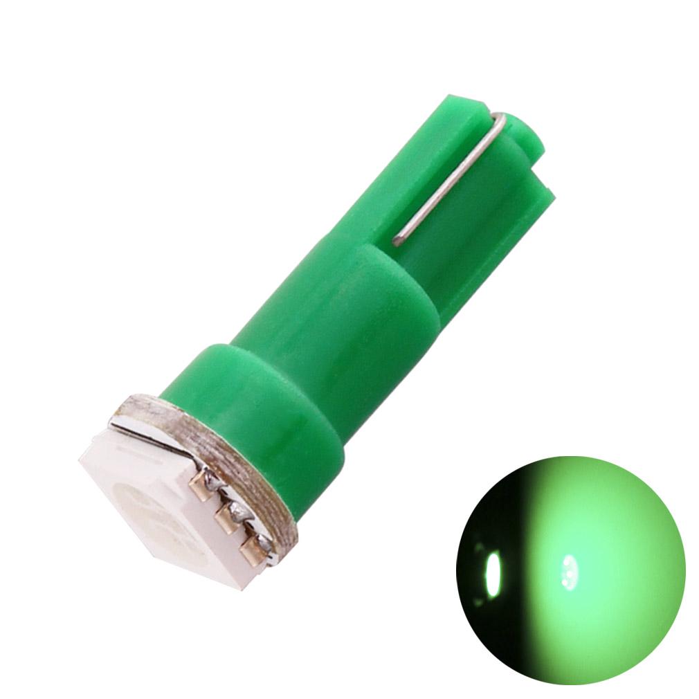 10 stücke T5 1 SMD Rot Dashboard Wedge LED Auto Glühbirne Lampe 74 dash led auto lampen innen lichter Auto Lichtquelle parkplatz 12 V grün