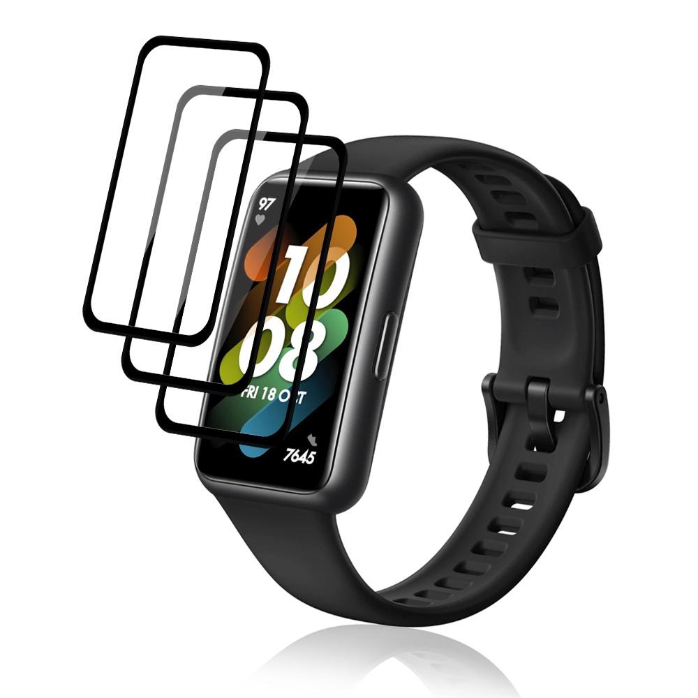 3D-Schutzfolie mit gebogenen Kanten für Huawei Band 8, Displayschutzfolie aus gehärtetem Glas, Uhrenschutzfolie für Huawei Band 7 Pro, Band 6 Fit 2 for Huawei Band 7 mantis-farbe