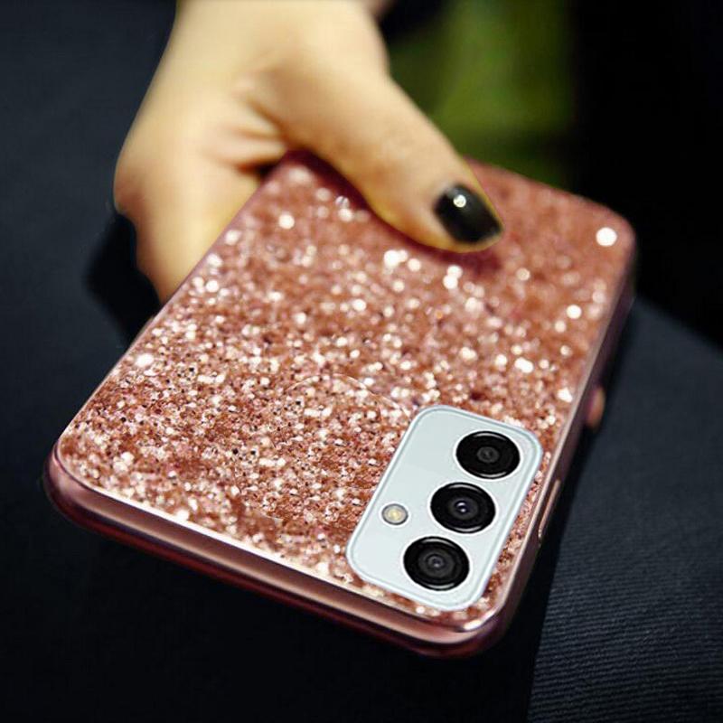 Glitzernde, weiche Silikonhülle für Samsung Galaxy S24 S23 FE S22 S21 S20 Ultra Plus A55 A54 A34 A35 A25 A24 A04S A14 A13 A23 A12 A51 A71 4G Cover Samsung Galaxy S23 FE
