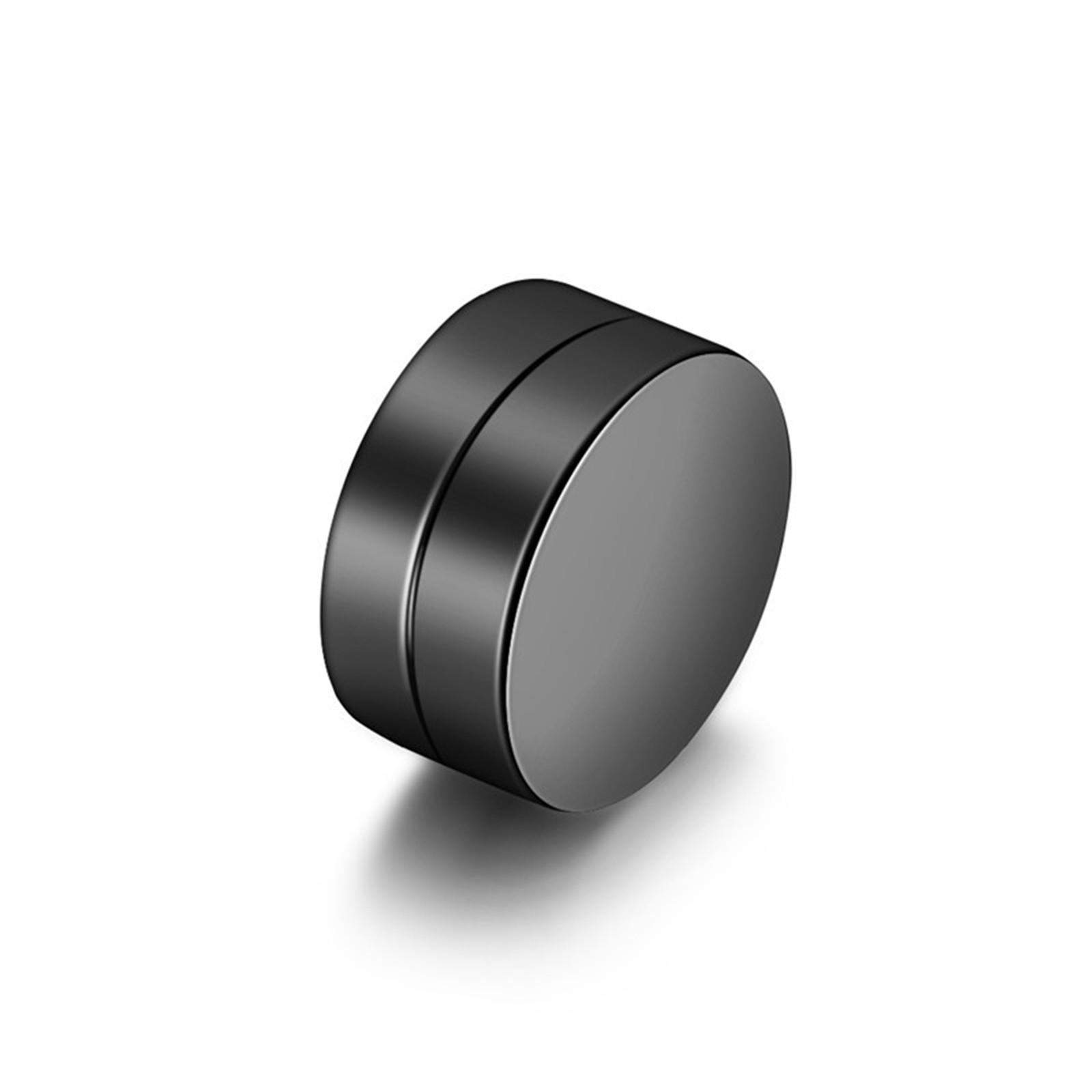 Unisex Magnetische Akupressur Abnehmen Ohrringe Kein Ohrlochstechen Magnet Ohrclip Ohrringe Runde Magnet Gefälschte Ohrringe One Size schwarz