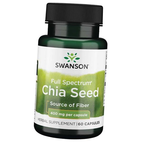 Chia-Samen-Extrakt, Vollspektrum-Chia-Samen 400, Swanson 60 Kapseln (71280065) 60caps