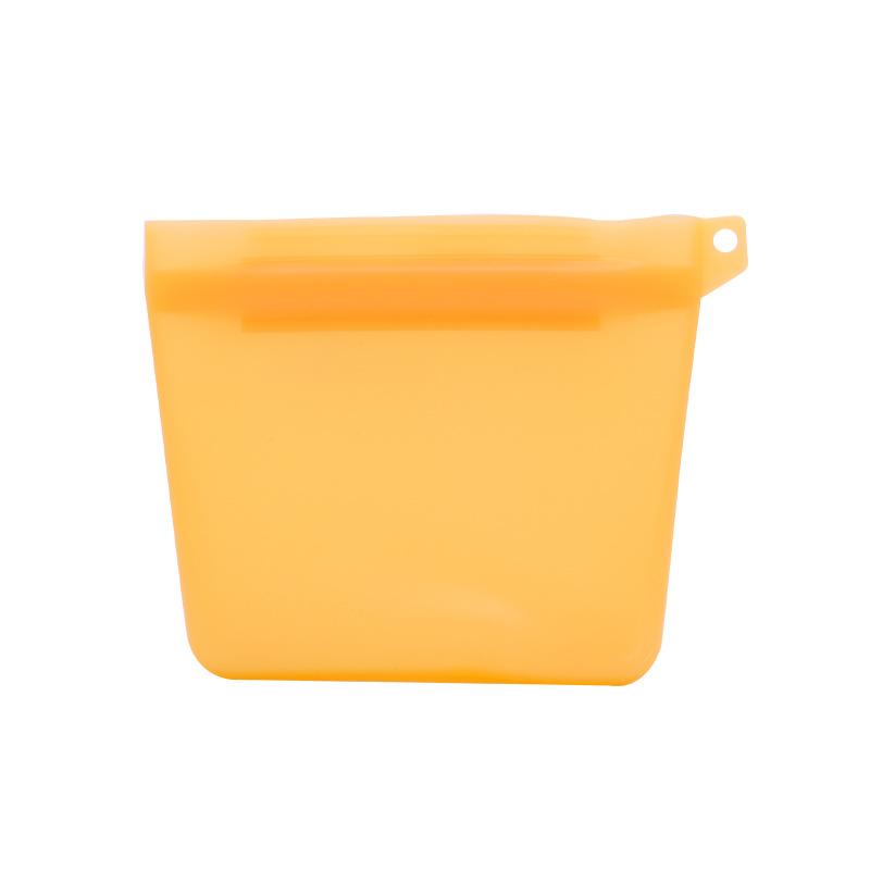 Hundefutterbeutel für Haustiere, die ausgehen, Silikon-Futterbeutel für wasserdichtes Training, tragbare Tasche für Hundezubehör orange