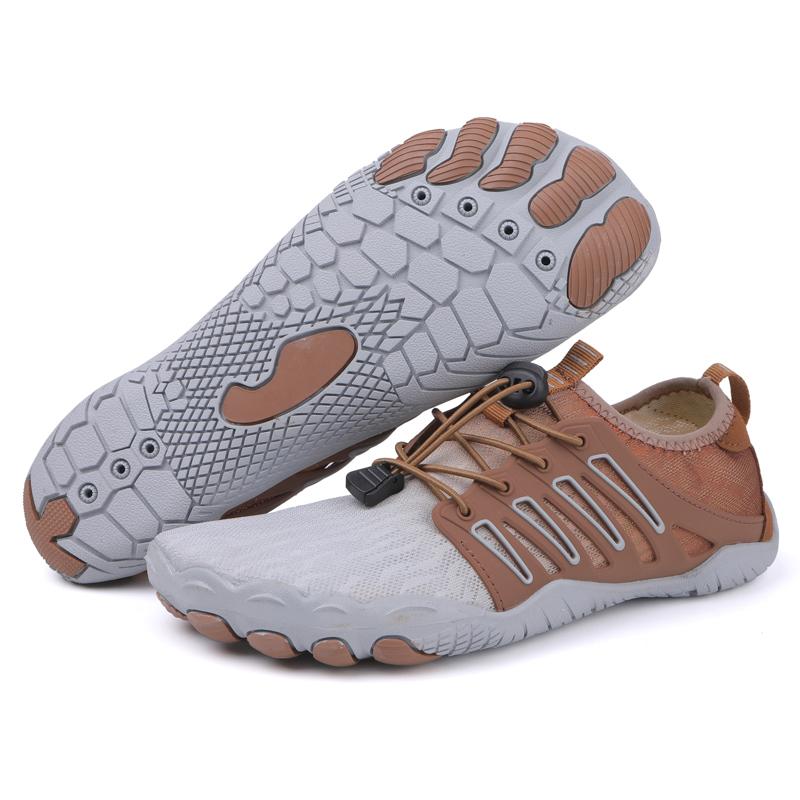 Männer Barfuß Aqua Schuhe Frauen Strand Wasser Schuh Schnell Trocken Schwimmen Sandalen Entwässerung Upstream Waten Turnschuhe Für Fitness Yoga Tauchen wandern Surfen Camping 46 bronze