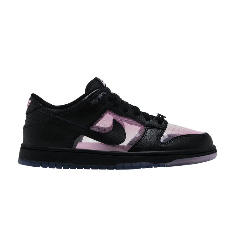 Nike Dunk Low Retro Transparent Schwarz Rosa Rise 38.5 gray