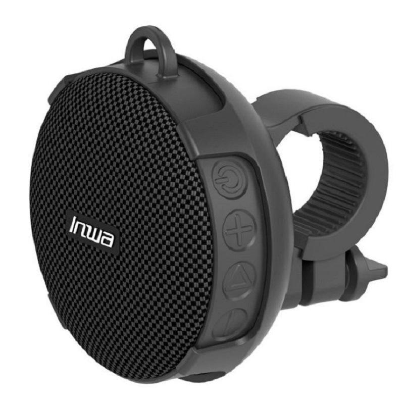 Neuer Outdoor-Lautsprecher, Bluetooth-kompatibler Lautsprecher, Subwoofer, IPX7, wasserdicht, kabellos, Saugnapf, tragbarer Musik-Player, Audio schwarz